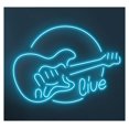 thumbnail image 1 of Letrero De Neón Guitarra Con Luz LED, Arte Pared En Vivo, Para DJ, Sala Discoteca, Estudio Música, Escaparate Entrada Comercial 58cm, 1 of 2