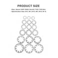 thumbnail image 4 of 300pcs Stainless Steel Internal Tooth Star Washers Assortment Set, 4 of 6