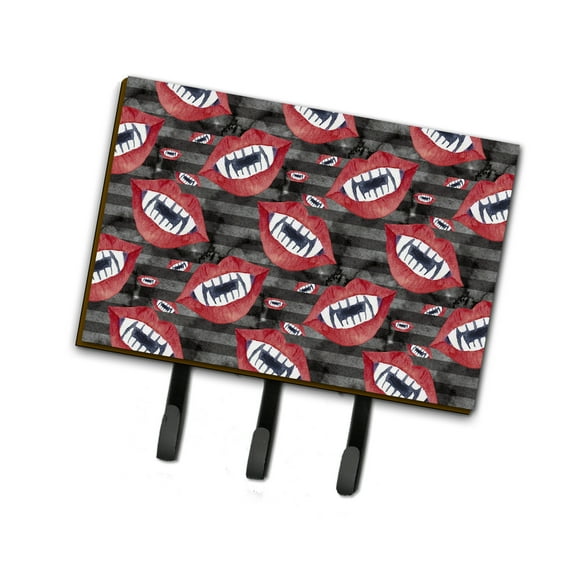 Watecolor Halloween Vampire Teeth Leash or Key Holder