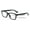 Matte Black, variant on Men Matte Bold Progressive Reading Glasses - Clear Zero Power On Top - No Bubble or Line Reader -AR +2.00