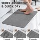 thumbnail image 5 of Alfombrilla de baño de secado rápido, alfombrillas de baño antideslizantes, lavables, finas, absorbentes, que se adaptan a la puerta, alfombrilla de baño para bañera, ducha o lavabo, 16 x 24 pulgadas, 5 of 5