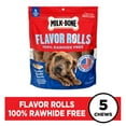 thumbnail image 2 of Milk Bone Flavor Rolls Chicken Doodle Dandy Rawhide Free Dog Treats With Chicken, 5 Count Bag, 2 of 8