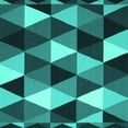 thumbnail image 1 of Ahgly Company Indoor Square Abstract Turquoise Blue Contemporary Area Rugs, 6' Square, 1 of 4