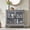 Grey, variant on Morden Fort Wood Accent Cabinet with Doors and Shelves, Farmhouse Storage Sideboard Cabinet for Dining Room, Living Room, Entryway, Grey