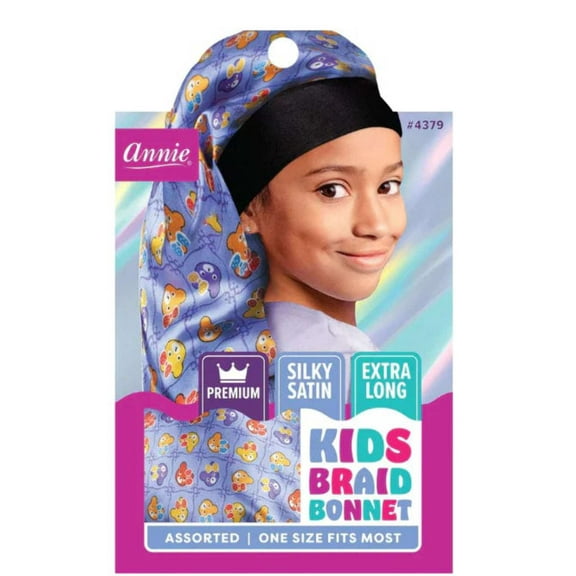 Annie #4379 Premium Kids Silky Wide Edge Braid Bonnet