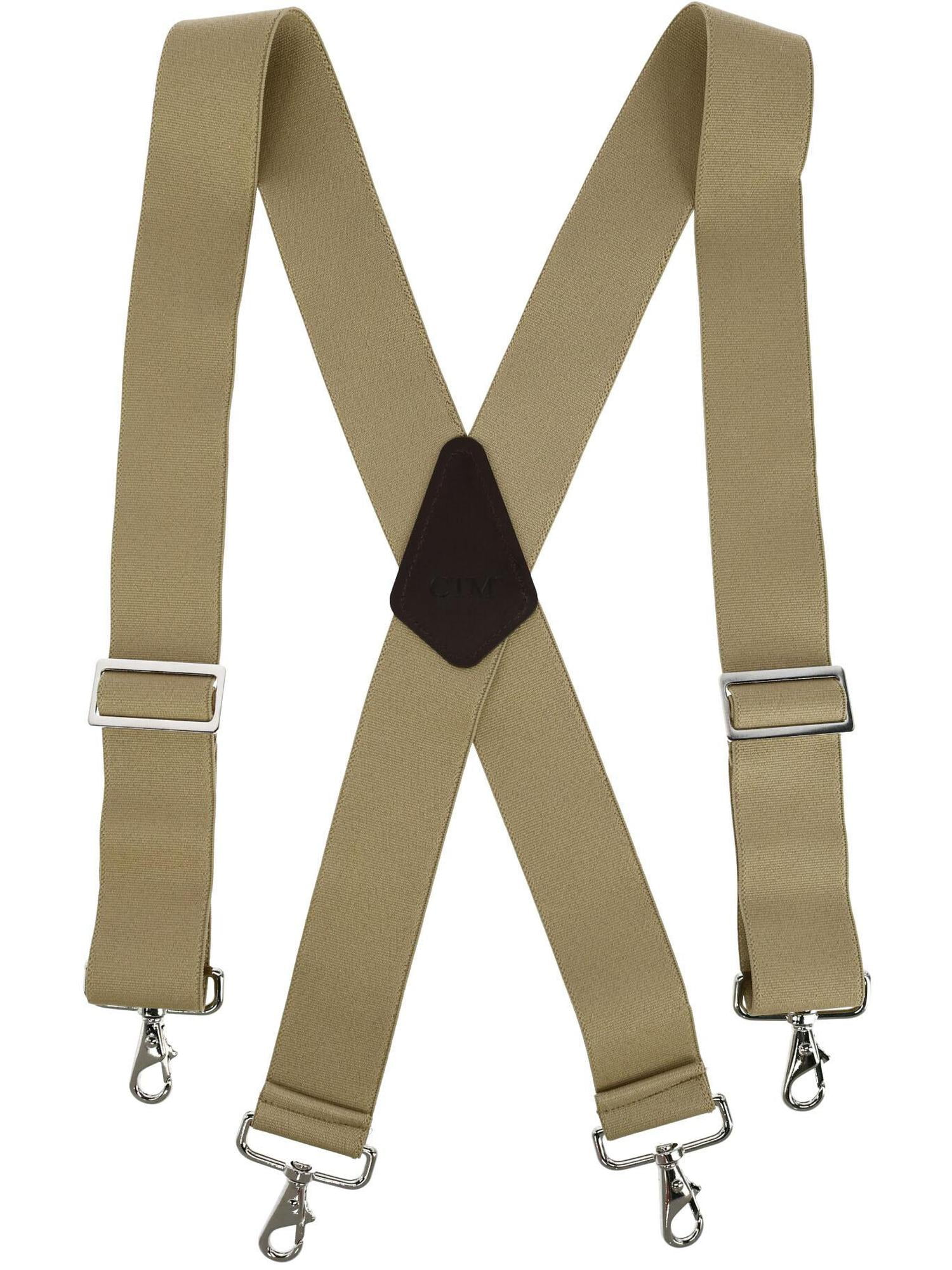 CTM® Industrial Terry Logger Suspenders with Metal Swivel Hook Ends