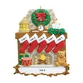 thumbnail image 4 of Personalized Family of 5 Christmas Stocking Ornament 2024 - Custom Xmas Stockings on Fireplace Decor, 4 of 10