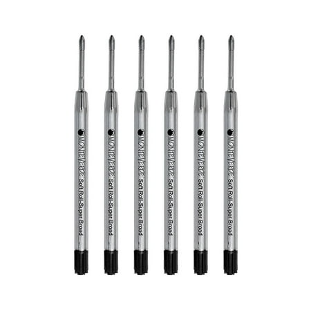 UPC: 0080333905906 | Monteverde Ballpoint Pen Refill Medium Point Black Ink 6 Pack (P153BK)