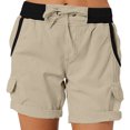 thumbnail image 2 of RYRJJ Women's Cargo Shorts Multi Pockets Casual Summer High Waisted Casual Shorts for Women Trendy Summer Outdoor Hiking Shorts(Khaki,XXL), 2 of 8