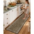 thumbnail image 4 of FRABE Kitchen Rug, Upgraded Anti Fatigue Mat, Comfort Non-Slip PVC Cushioned Kitchen Floor Mats, for Standing Desk Office, Sink, Laundry, Taupe, 24x86, 4 of 10