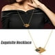 thumbnail image 1 of HomeKingdee Asymmetric Natural Color Abalone Alloy Necklace for Women and Girls - Fashion Trend Jewelry for Various Occasions, 1 of 5