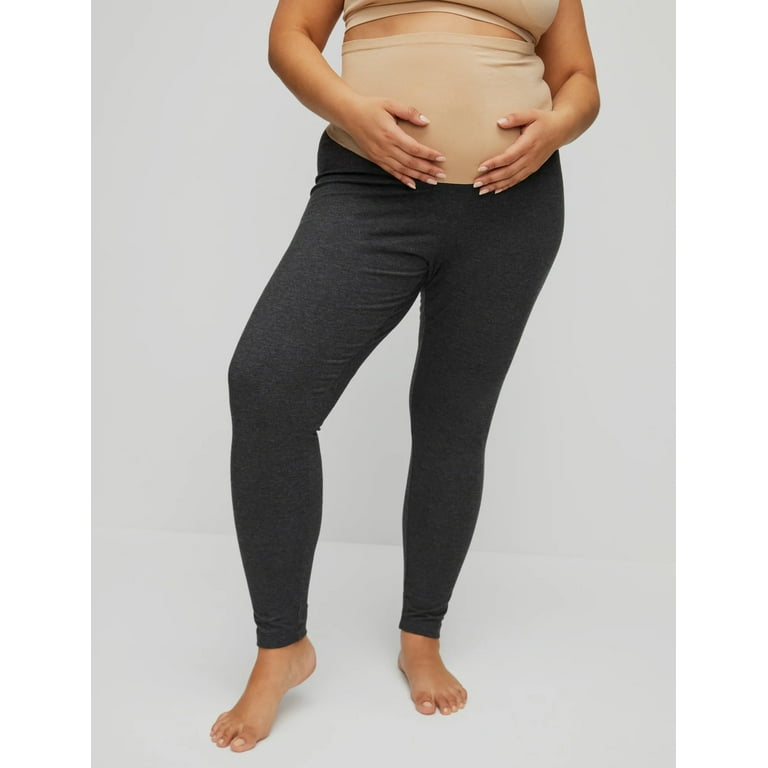 Motherhood Maternity Plus Size Essential Stretch Secret Fit Belly Maternity  Leggings