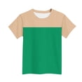 thumbnail image 5 of Cethrio Boys T Shirts, Color Block Casual Crew Neck Short Sleeve Kids Summer Tees Green Size 10, 5 of 5