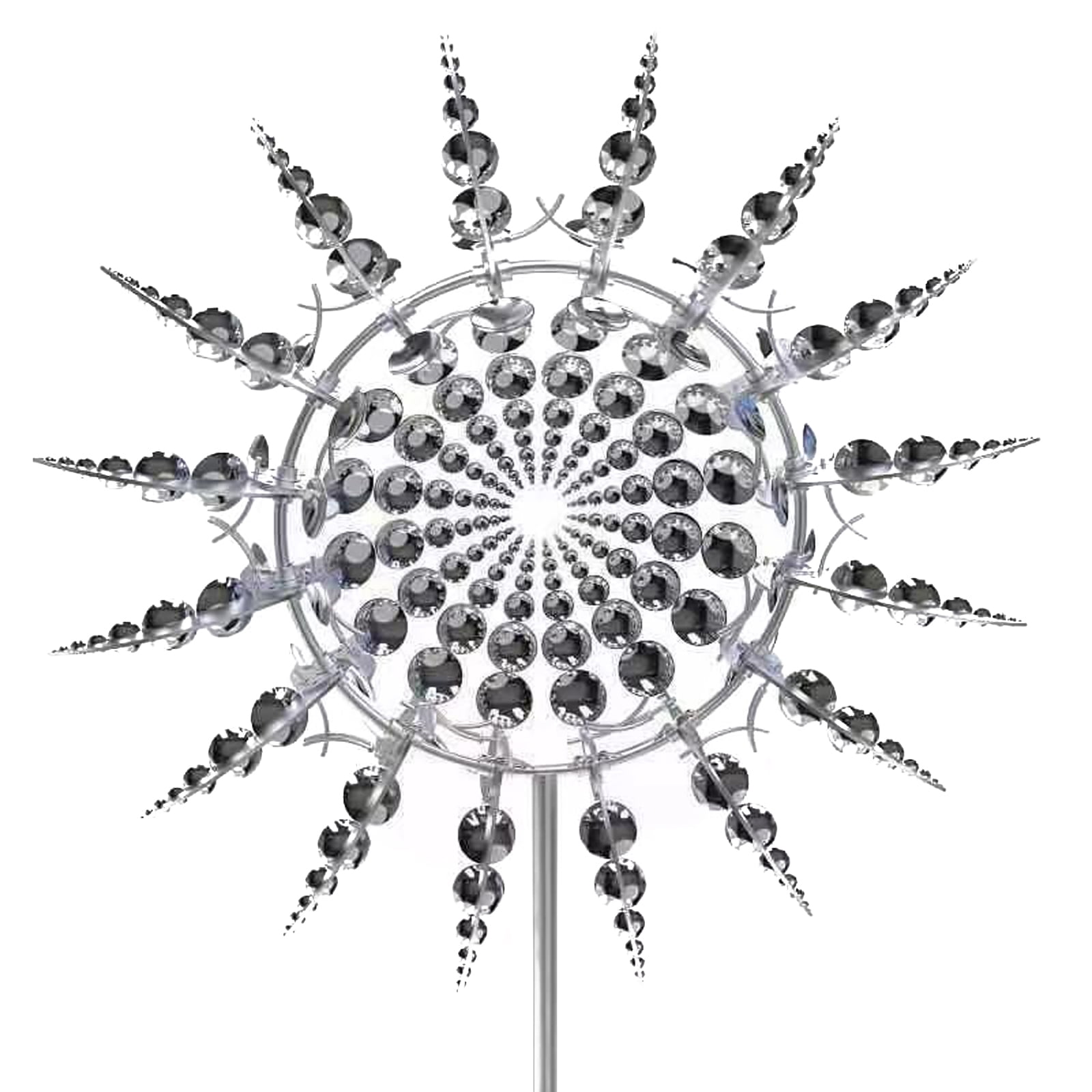 Unique and Magical Metal Windmill, 3D Wind Powered Sculpture