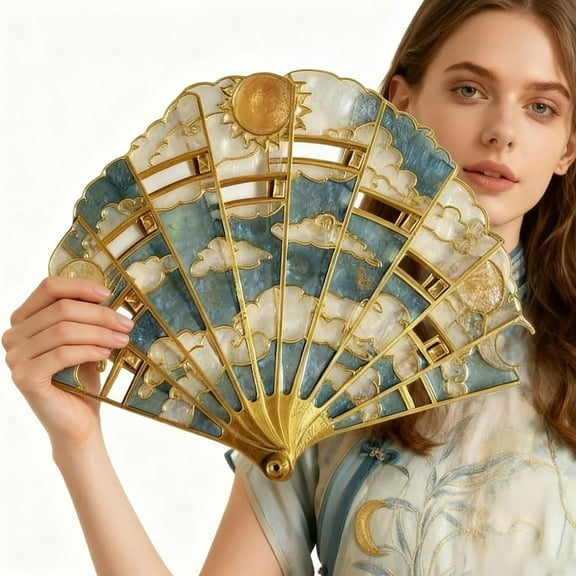 Hand Fans,Marie Antoinette Accessories,Spanish Folding Hand Fan,Handheld Fans Summer Vintage Dancing Party Hand Fans for Girls Women