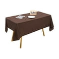thumbnail image 5 of Disposable Plastic Tablecloth 72x54 inch Rectangle Party Table Covers Heavy Duty Spillproof & Waterproof Easy Clean Up for Birthday Picnic Home Decor Coffee, 5 of 5