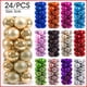 thumbnail image 2 of 24 bolas navideñas para árbol de Navidad, adornos para árbol de Navidad, colgantes para árbol de Navidad, suministros para fiestas navideñas en casa, decoraciones navideñas, 2 of 5