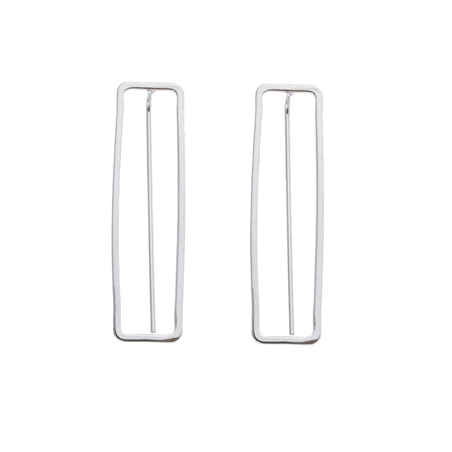 WREESH Personality Earrings Leaves Beautiful Diamond Earrings Irregular Mesh