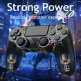 thumbnail image 4 of Wireless Controller for P4 with RGB Lighting, Remote Game Joystick Compatible with P-4/P-4 Slim/P-4 Pro/PC, Black, 4 of 8