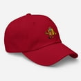 thumbnail image 2 of Funny Hot Dog Hat Hot Dog Hat Foodie Hat Foodie Sausage Hat Dad Life Hat Hot Dog Baseball Hat Hot Dog Embroidered Dad Hats Hotdog Cap (Cranberry), 2 of 3