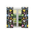 thumbnail image 2 of CADecor Cute Animals Window Kitchen Curtain, Dinosaurs Window Treatment Panel Curtains,26x39 inches,Set of 2, 2 of 3