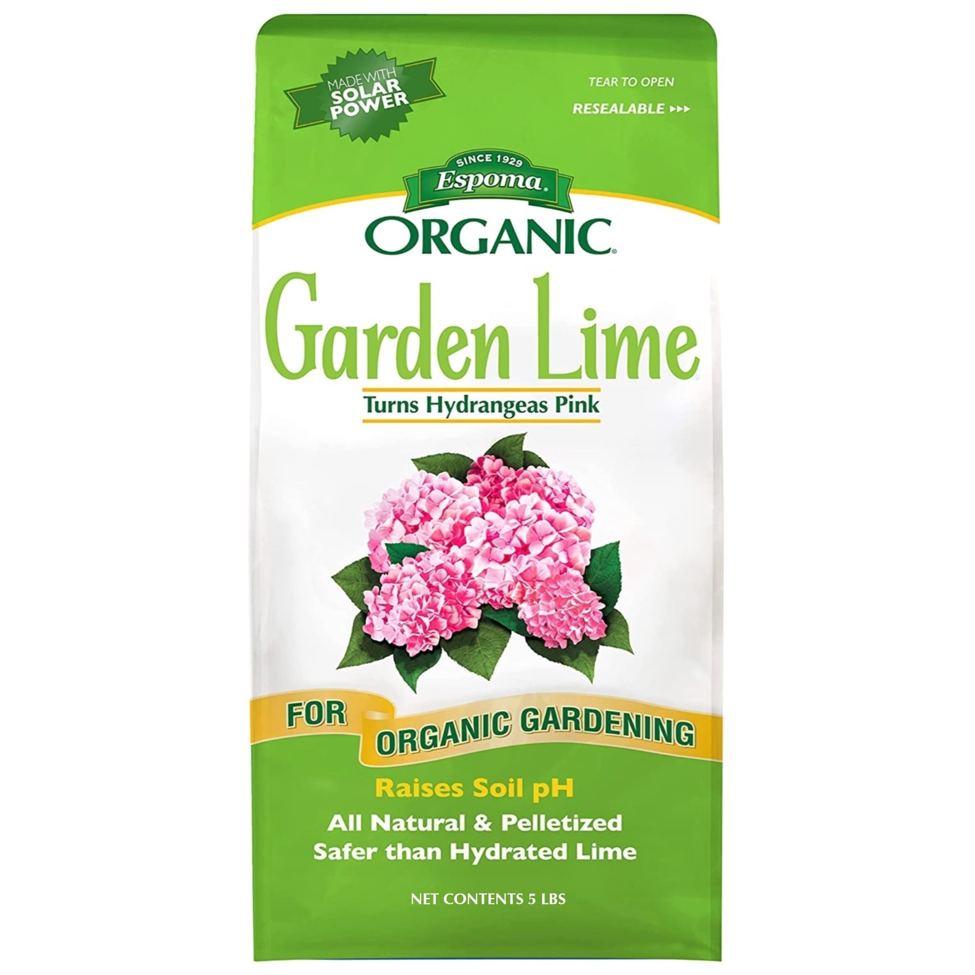 Espoma Organic Garden Lime 5 lb Fertilizer - Covers 135 sq ft