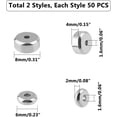 thumbnail image 3 of 304 Stainless Steel Spacer Beads Rondelle Stainless Steel color 8x4mm & 6x2mm Hole: 1.6mm 100pcs/box, 3 of 7