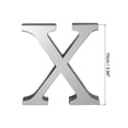 thumbnail image 2 of Unique Bargains 3D Acrylic Alphabet Mirror Wall Stickers Letter Sign Silver X Shape, 2 of 7