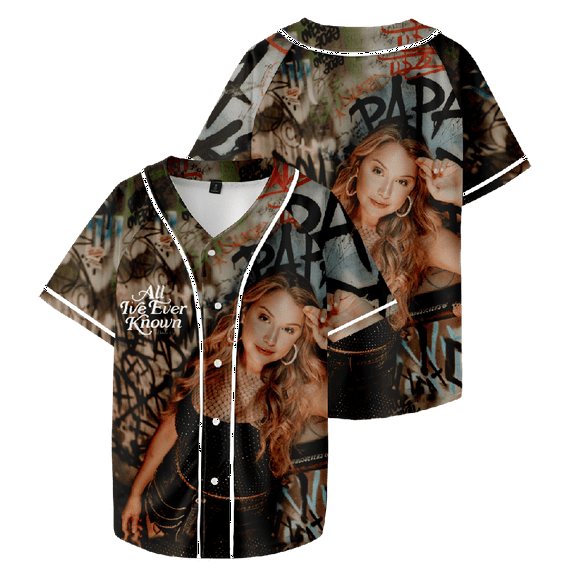 Alexandra Kay Merch Baseball Jersey Men/Women Casual Thin button Baseball uniform Oil Slick Custom Jersey