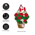 thumbnail image 4 of Evergreen Door Decor Canadian Patriotic Basket of Flowers Burlap Door Decor, 18.5'' x 15.75'' inches, 4 of 5