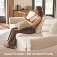 thumbnail image 4 of Vorthio 3-Seater Sofas, 89"Washable Slipcover Couch, Classic Sofa with Roll Arm for Living Room, Beige, 4 of 12