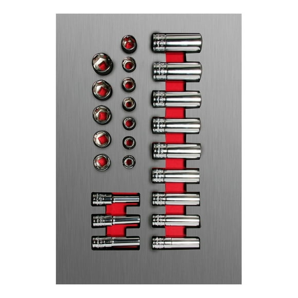 Juego Dados Métrico 24 Piezas 3/8 Medida Gravada Urrea Urrea CH107L