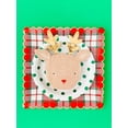 thumbnail image 2 of Rudolph Reindeer Shaped Napkins  18 Ct | Gold Foil Christmas Party Napkins for Holiday Tables, 2 of 4