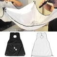 thumbnail image 2 of Graflsoa Portable Shaving and Haircut Bib with Suction Cups, Soft Wrap-around Design for Men, Easy to Clean and Travel-Friendly, White or Black Options, 2 of 4
