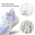 thumbnail image 7 of Pink Holographic Pastel Color Walking Shoes for Men Woman Lightweight Tennis Fashion Elastic Sports Shoes Cushion Basketball Shoes, 7 of 7