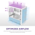 thumbnail image 5 of NZXT CCH31FW01 H3 Flow Micro ATX PC Case White Clear Glass, 5 of 8