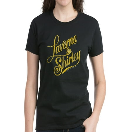 - CafePress - Laverne And Shirley Yellow Lo Women's Dark T Shirt - Women's Dark T-Shirt
