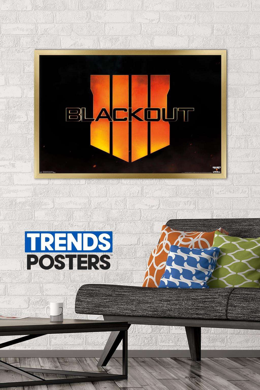 Call of Duty: Black Ops 4 - Blackout Wall Poster, 22.375" x 34", Framed