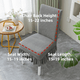 thumbnail image 3 of GalaGarb Universal Elastic Chair Cover with Decorative Pleated Skirt, Ecological Dye Stain Resistant Dining Chair Protective Cover 1/2/4/27 Pieces Optional, 3 of 7