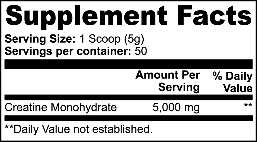 Invincible Supplements Pure Creatine Monohydrate Powder Supplement- 2 Month Supply
