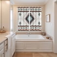 thumbnail image 3 of Curtains 84 Inches Long 2 Panels, Turquoise Beige Boho Grommets Window Treatment Curtain, Vintage Ethnic Tribal Southwestern Thermal Curtains Drapes for Living Room/Bathroom, 3 of 9