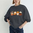 thumbnail image 5 of Edvintorg Halloween Sweatshirt for Women Kawaii Clothes Crew Neck Sweatshirts Tops Long Sleeve Casual Pullover Cute Lightweight Loose Tops, 5 of 7
