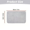thumbnail image 2 of 20x31 ince Fluffy Foamed Slip Reducer Bath Rug, Machine Washable Area Bath Mat Rugs for Bathroom, Khaki, 2 of 8