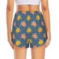 thumbnail image 2 of Lsque Cute Turtle Printed Women's Running Shorts with Liner Pockets,Elastic Quick Dry Workout Athletic Gym Yoga Shorts,Womens High Waist Shorts-Small, 2 of 9