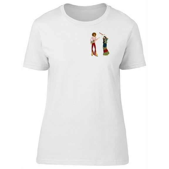 Hippie Musicians T-Shirt Women -Image by Shutterstock, Female Small