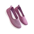 thumbnail image 3 of Gomelly Ladies Casual Shoes Knit Upper Trainers Mesh Walking Shoe Lightweight Sneakers Yoga Travel Flats Purple 7, 3 of 6