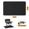 thumbnail image 4 of GPED Heat Resistant Grill Mats, 48×36 Inch Under Grill Mat for Outdoor Grill to Protect Your Prep Table and Outdoor Grill Table - Fire Proof & Water Proof & Oil Proof BBQ Mat - Black (0.6mm), 4 of 7