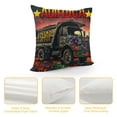thumbnail image 4 of Garbage Truck Happy 100th Day of Kindergarten for Kids Boys Throw Pillow, Multicolor, 4 of 5