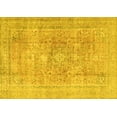 thumbnail image 1 of Ahgly Company Machine Washable Indoor Rectangle Persian Yellow Traditional Area Rugs, 7' x 10', 1 of 4
