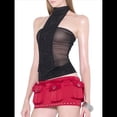thumbnail image 1 of Blusas Ajustadas Sin Mangas con Cuello Halter, Lazo de Diamante, de Color Liso, para Mujer, Verano y Otoño 2025 Negro M, 1 of 7